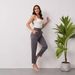 "Women's High Waisted Casual Trousers – Stretch Polyester Comfort Fit, Versatile Solid Color Pants For Everyday Wear"_ecoleips.com
