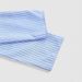 European American Women's Clothing: Blue White Striped Asymmetrical Long-sleeve Shirt With Unique Twisted Design,_ecoleips.com