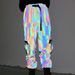 Aria Basics 2025 Tactical Functional Colorful Reflective Cargo For Women, Cool Nightclub Glow-in-the-Dark Trousers, European And_ecoleips.com