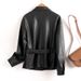 Aria Basics Women's Genuine Leather Short 2025 Spring, Biker Soft Sheepskin Jacket, Song Jia's Same Style, Trendy And Sophisticated_ecoleips.com