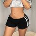 Women's Clothing Hugging Shorts Personality Street Sexy Hot Pants Pleated Contrast Color Slim Fit Women_ecoleips.com