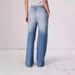 Cross-Border Foreign Trade Retro Mid-Waist Women's Jeans Floor-Length Washed Loose Wide-Leg Plus Size Straight_ecoleips.com