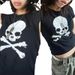 Cross-border American New Skull Print T-shirt, Summer Gothic Style Slim-fit Round-neck Short-sleeve Top For Hot Girls_ecoleips.com