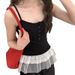 Korean Influencer's Same Style Camisole For Women, Super Stylish Double-layer Lace And Layered Top With A Ruffle Hem_ecoleips.com