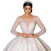 Bride's Main Wedding Dress, Luxurious Embroidered Beaded Lace, Sexy V Neck Long Trailing Main Wedding Dress, Bride's Wedding Dress For Women_ecoleips.com
