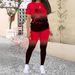 Women's Clothing Summer New Fashion Color Gradient Short Grapefruit T Suit_ecoleips.com