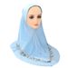 Hand-Embroidered Muslim Headscarf – Double-Layer Chiffon Hijab With Lace Trim (One Size) – Modest Fashion For Women_ecoleips.com