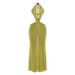 Women's Sexy Backless Halter Neck Dress New Style Spring Fashion Solid Color Mesh Clothing for Girls_ecoleips.com