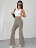 K New Fashionable Retro Thousand Bird Grid High Waist Slim Fit Floor Dragging Casual Micro Pull Up Pants_ecoleips.com