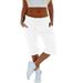 Women's Summer Casual Cropped Pants Thin Loose Fit plus Size European American Style for Outdoor Wear_ecoleips.com