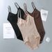 European And American Plus-size Seamless Bodysuit, Butt-lifting Corset One-piece, Triangle Style With Snap Closures,_ecoleips.com
