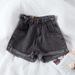 Women's High-Waisted Slimming Denim Shorts Korean Style Loose Wide Leg Summer 2021 Trendy Rolled up Hot Pants for Students_ecoleips.com