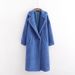 Women's Clothing Loose Lambskin Coat Teddy Fur Large Lapel Medium Long Plush Coat Cotton Coat_ecoleips.com