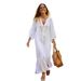 Short-Sleeved Autumn/Winter Cotton-Linen Shirt, Fashionable Casual Long-Sleeved Cardigan Dress For Women_ecoleips.com