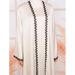 2025 New Fashionable Elegant Dubai Muslim Abaya Collar Floral Women's Cardigan Long Dress Two-Piece Set_ecoleips.com