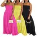 AL320 Women's Sleeveless Camisole Dress Bohemian Cake Skirt Long Dress Summer Cross Border European American Style_ecoleips.com