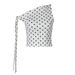 Women's Asymmetrical Tie-Front Cami Top, Sexy Polka Dot Print Sleeveless Shirt, Bodycon Fit Cropped Streetwear Blouse_ecoleips.com