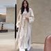 Women's Clothing Summer New Lazy Style Long Split Coat Wide Leg Trousers Casual Suit_ecoleips.com