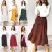 Verve Step Into Fashion Polka Dot 2025 Sweet Style Pocket Pleated Long Half Skirt_ecoleips.com