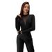 European And American Cross-border 2026 Spring New Model: Small Stand-up Collar Mesh See-through Long-sleeve Sexy_ecoleips.com