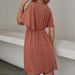 2024 Europe And The United States Spring And Summer New Women's Dress Print V-neck Short-sleeved Casual Loose Dress Women_ecoleips.com