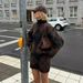 Cross-border Foreign Trade Women's Clothing 2025 Autumn Winter European And American Plaid Pullover Top + Knit Skirt Set_ecoleips.com