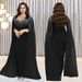 Elegant Rhinestone Evening Dress For Women – Stunning V-Neck Long Sleeve Gown With A-Line Silhouette (Black/Blue/Emerald/Red, S-Xxl)_ecoleips.com