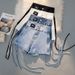Women's Clothing Summer High Waist Slimming Denim Shorts With Drawstrings And Tights For Girls_ecoleips.com