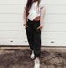 Suitable For All Seasons New Plus Size Women's Pants High Waist Casual Sports Loungewear Sweatpants Joggers 3169_ecoleips.com
