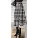 Real Sho, In Sock, 2024 Winer New Women's Korean Syle, High-waised, Slimming, Irregular Hem Skir, Comes Wih A_ecoleips.com
