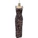 Women's Slim Fit Long Dress Sexy Leopard Print European American Style with Ruffle And Slit Summer Suspender Dress_ecoleips.com