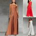 Women's Sleeveless Jumpsuit – Loose Wide Leg Romper For Summer Vacation, Casual Boho Style_ecoleips.com