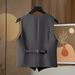 Unisex Suit Vest For And Autumn, Women's Waistcoat, Slimming Commuter Top, New Spring Style_ecoleips.com