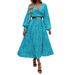 DiYun 2024 Autumn/Winter European And American Foreign Trade Women's Clothing Elegant V-Neck_ecoleips.com