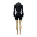 Women's European American Style Washed Fleece Lined Hooded Top And Distressed Shorts Two Piece Set Zip up Sports Clothing_ecoleips.com