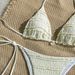 Women's Solid Color Triangle Bikini Set – Halter Neck Swimwear For Beach & Pool | Adjustable Ties & Removable Padding (Sizes S-L, 6 Colors)_ecoleips.com