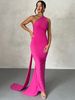 Verve Fashion 2025 Summer New Sexy Backless Ruched Slim Sleeveless Elegant Women's Gown Dress_ecoleips.com