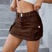Women's Clothing Autumn New Ins Style Street Solid Color Low Waist Slim Hip Covering Skirt For Women_ecoleips.com