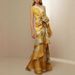 Vintage French Style One Shoulder Printed Waist Cinched Dress Elegant Temperament Casual Vacation Summer Dress For Women_ecoleips.com