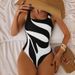 Women's Clothing New One Piece Printed Slim Bikini Hot Spring Vacation Sling Swimsuit_ecoleips.com
