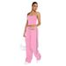 Women's Clothing New Fashion Sexy Sling Pull Two Piece Suit_ecoleips.com