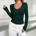 DiYun European And American Casual Versatile Solid Color Long-Sleeve Vest T-Shirt Women's Clothing 2025_ecoleips.com