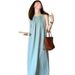 2025 New Sleeveless Halter Neck French For Women, Summer Design With A Unique And Elegant Feel, Long Dress_ecoleips.com