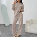 Trendy Coin Print Hoodie & Wide-Leg Pants Set – Streetwear Loungewear For Men & Women Relaxed Wide-Leg Fit_ecoleips.com
