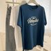 2025 New Summer Cotton Short T-Shirt For Women Korean Version Loose Half Sleeve Pullover Round Neck Top 23038_ecoleips.com