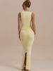 Mozision Deep V Neck Sleeveless Sexy Maxi Dress Women Elegant Ruched Bodycon Back Split Club Party Long Dress Female Clubwear_ecoleips.com