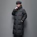 Women's down Jacket Unisex Long Style Thickened Loose Knee Length Outdoor Cold Proof Chinese Opera Couple School Uniform_ecoleips.com