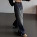 European And Style Cross-border Spring Versatile American Retro Women's Long Denim Pants With Drape Effect_ecoleips.com