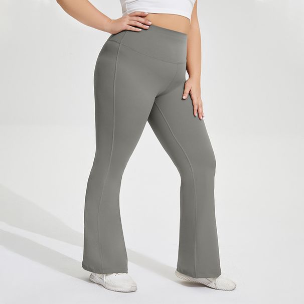 Women's yoga sports lulu sports yoga bell-bottom pants for women with peach hip lift fitness contrasting color trousers_ecoleips.com
