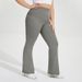 Women's yoga sports lulu sports yoga bell-bottom pants for women with peach hip lift fitness contrasting color trousers_ecoleips.com